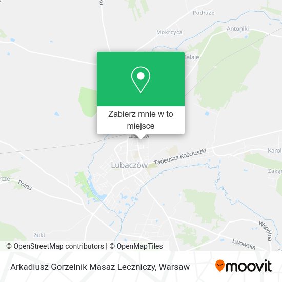 Mapa Arkadiusz Gorzelnik Masaz Leczniczy