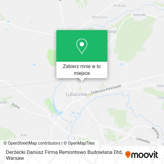 Mapa Derżecki Dariusz Firma Remontowo Budowlana Dtd