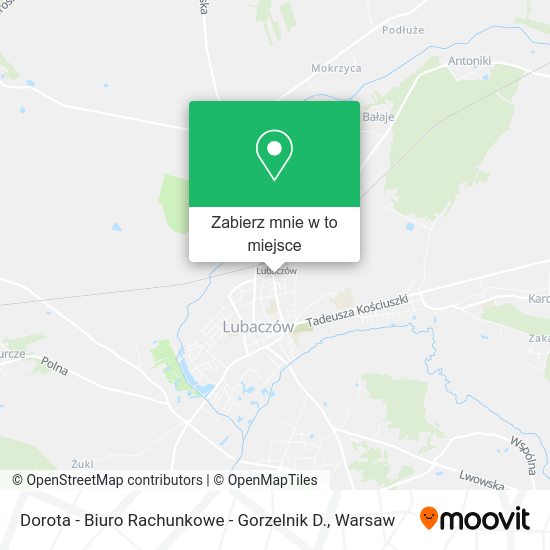 Mapa Dorota - Biuro Rachunkowe - Gorzelnik D.