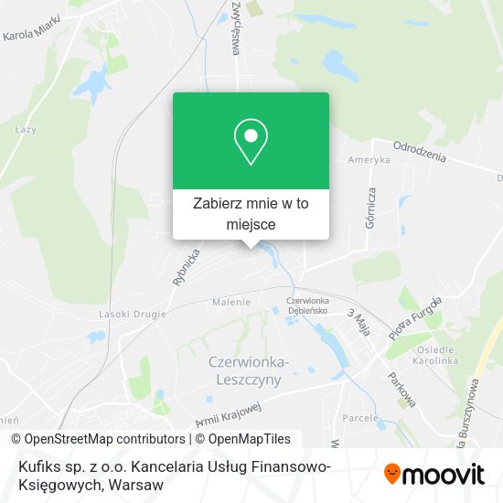 Mapa Kufiks sp. z o.o. Kancelaria Usług Finansowo-Księgowych