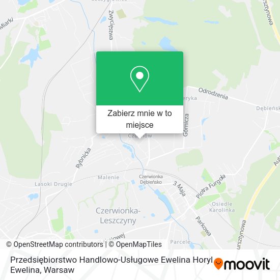 Mapa Przedsiębiorstwo Handlowo-Usługowe Ewelina Horyl Ewelina