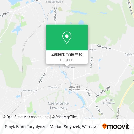 Mapa Smyk Biuro Turystyczne Marian Smyczek