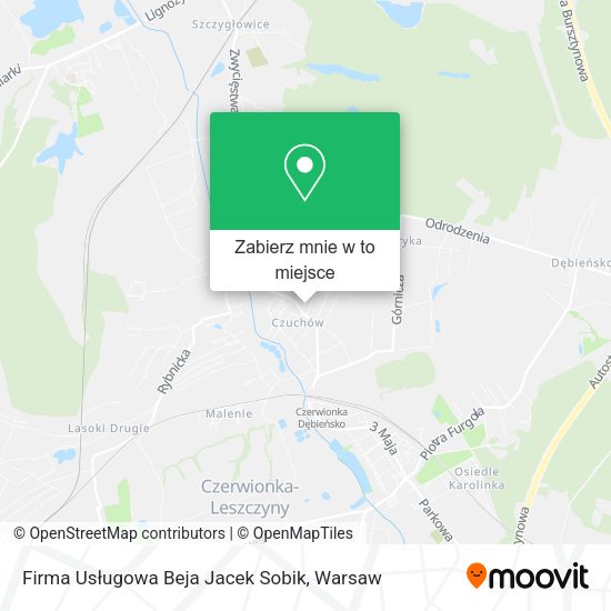 Mapa Firma Usługowa Beja Jacek Sobik