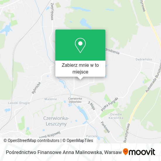 Mapa Pośrednictwo Finansowe Anna Malinowska