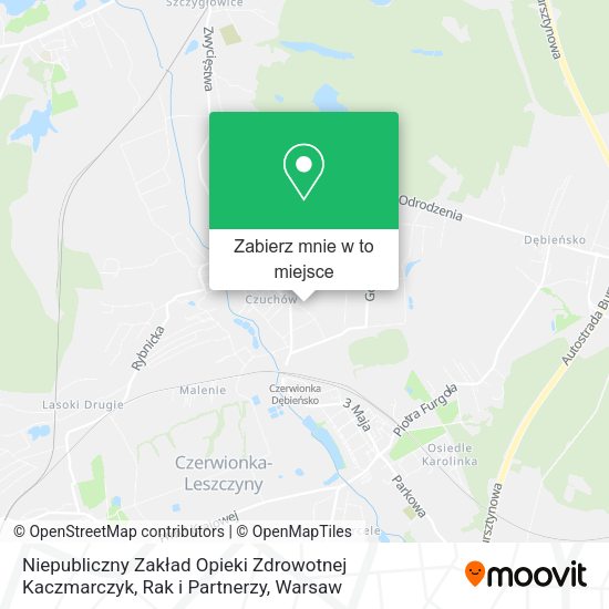 Mapa Niepubliczny Zakład Opieki Zdrowotnej Kaczmarczyk, Rak i Partnerzy