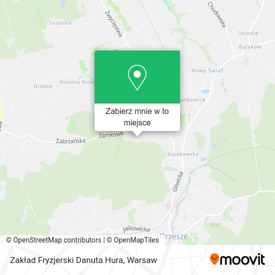 Mapa Zakład Fryzjerski Danuta Hura