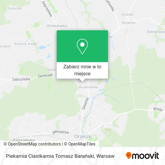 Mapa Piekarnia Ciastkarnia Tomasz Barański