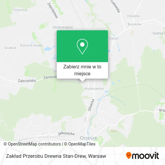 Mapa Zakład Przerobu Drewna Stan-Drew