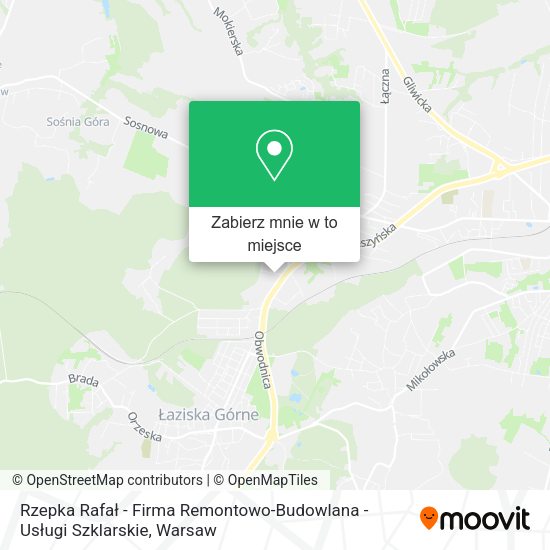 Mapa Rzepka Rafał - Firma Remontowo-Budowlana - Usługi Szklarskie