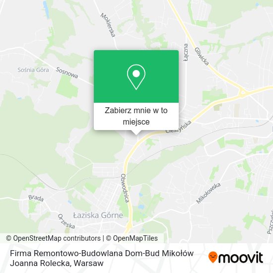 Mapa Firma Remontowo-Budowlana Dom-Bud Mikołów Joanna Rolecka