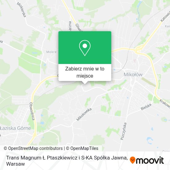 Mapa Trans Magnum Ł Ptaszkiewicz i S-KA Spółka Jawna