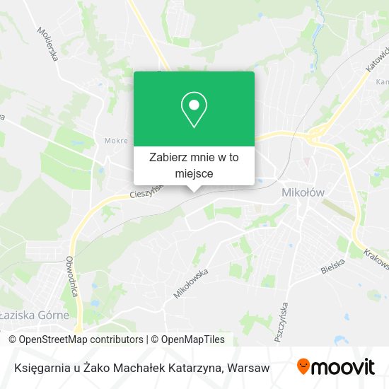 Mapa Księgarnia u Żako Machałek Katarzyna