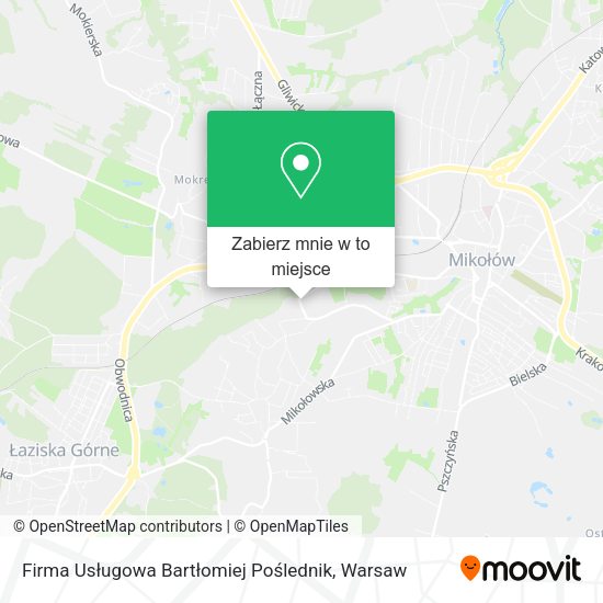 Mapa Firma Usługowa Bartłomiej Poślednik