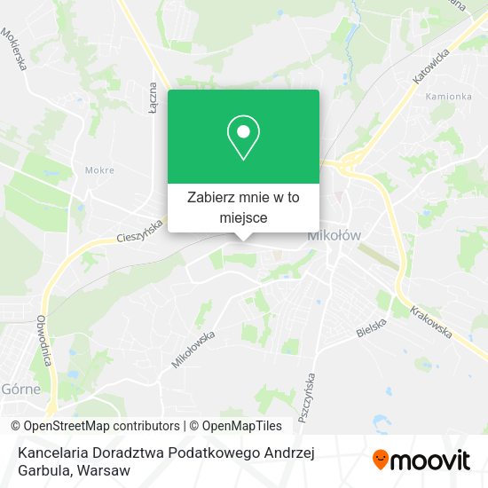 Mapa Kancelaria Doradztwa Podatkowego Andrzej Garbula