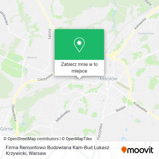 Mapa Firma Remontowo Budowlana Kam-Bud Łukasz Krzywicki