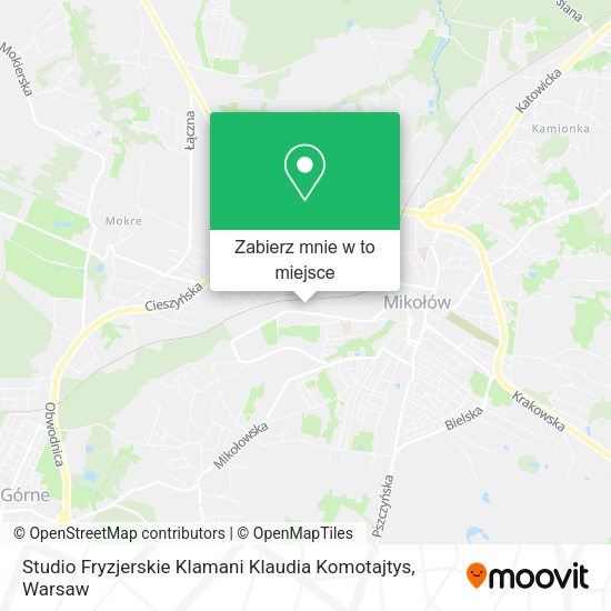 Mapa Studio Fryzjerskie Klamani Klaudia Komotajtys