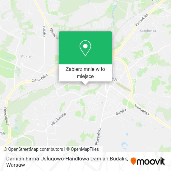 Mapa Damian Firma Usługowo-Handlowa Damian Budalik