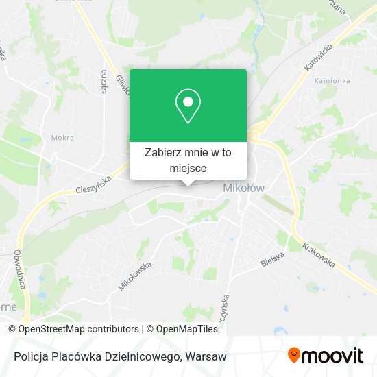 Mapa Policja Placówka Dzielnicowego