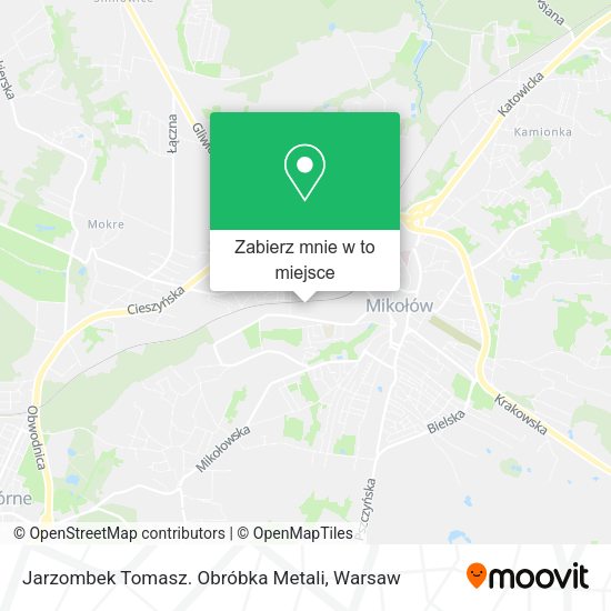 Mapa Jarzombek Tomasz. Obróbka Metali