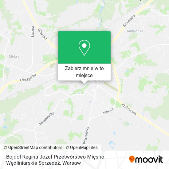 Mapa Bojdoł Regina Józef Przetwórstwo Mięsno Wędliniarskie Sprzedaż