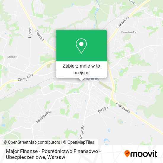 Mapa Major Finanse - Posrednictwo Finansowo - Ubezpieczeniowe