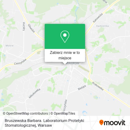 Mapa Bruszewska Barbara. Laboratorium Protetyki Stomatologicznej