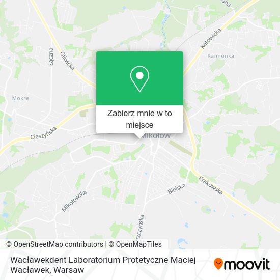 Mapa Wacławekdent Laboratorium Protetyczne Maciej Wacławek