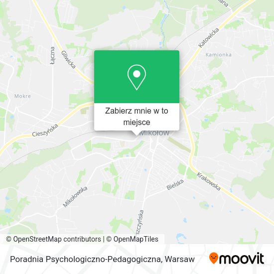 Mapa Poradnia Psychologiczno-Pedagogiczna