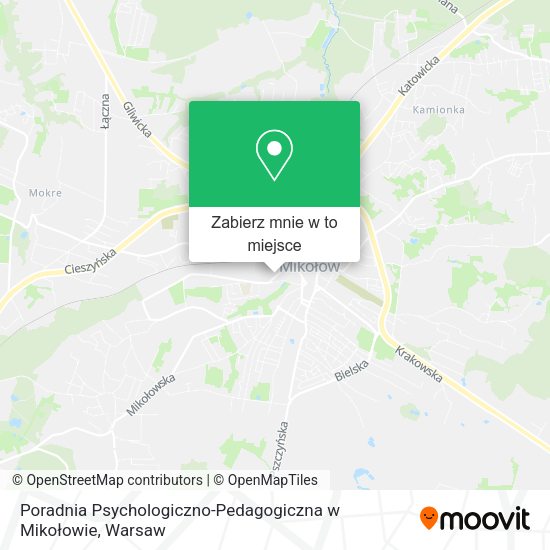 Mapa Poradnia Psychologiczno-Pedagogiczna w Mikołowie