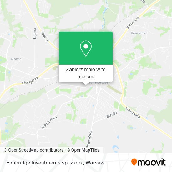 Mapa Elmbridge Investments sp. z o.o.