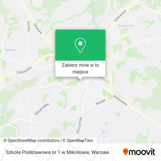 Mapa Szkoła Podstawowa nr 1 w Mikołowie