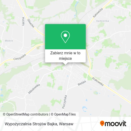 Mapa Wypożyczalnia Strojów Bajka