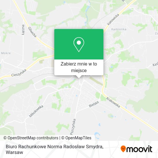 Mapa Biuro Rachunkowe Norma Radosław Smydra