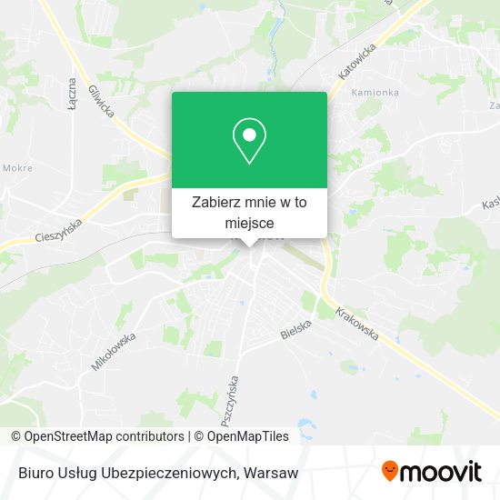 Mapa Biuro Usług Ubezpieczeniowych