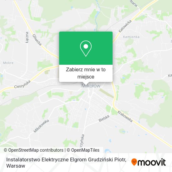 Mapa Instalatorstwo Elektryczne Elgrom Grudziński Piotr