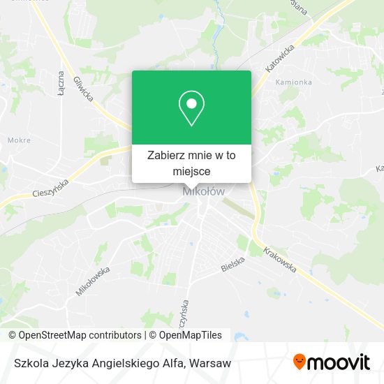 Mapa Szkola Jezyka Angielskiego Alfa