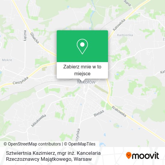 Mapa Sztwiertnia Kazimierz, mgr inż. Kancelaria Rzeczoznawcy Majątkowego