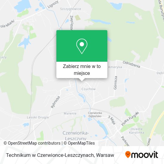 Mapa Technikum w Czerwionce-Leszczynach