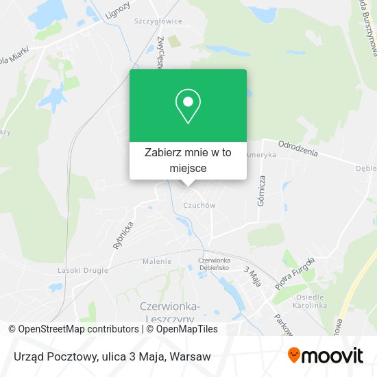 Mapa Urząd Pocztowy, ulica 3 Maja