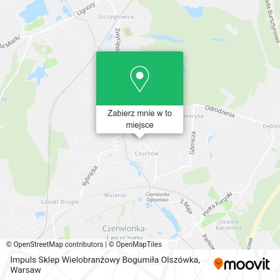 Mapa Impuls Sklep Wielobranżowy Bogumiła Olszówka