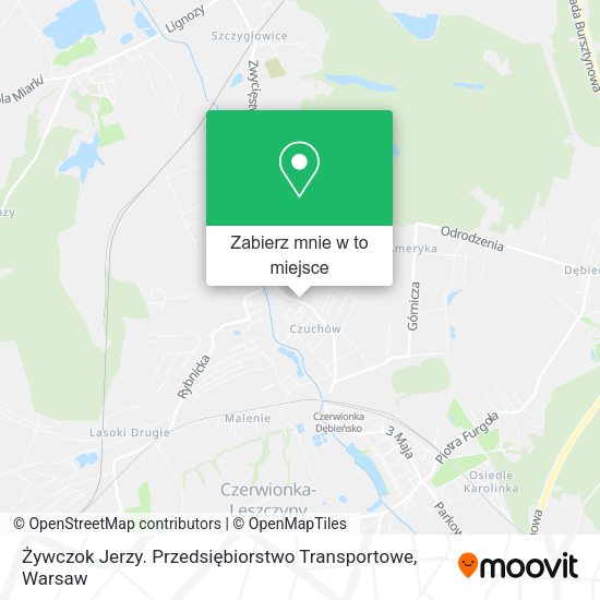 Mapa Żywczok Jerzy. Przedsiębiorstwo Transportowe