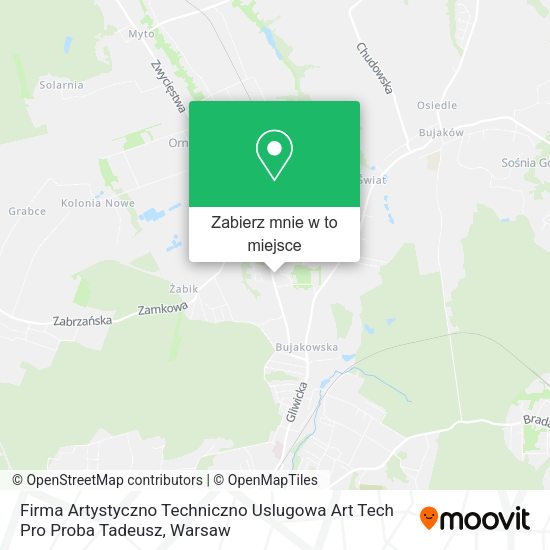 Mapa Firma Artystyczno Techniczno Uslugowa Art Tech Pro Proba Tadeusz