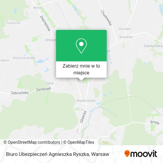 Mapa Biuro Ubezpieczeń Agnieszka Ryszka