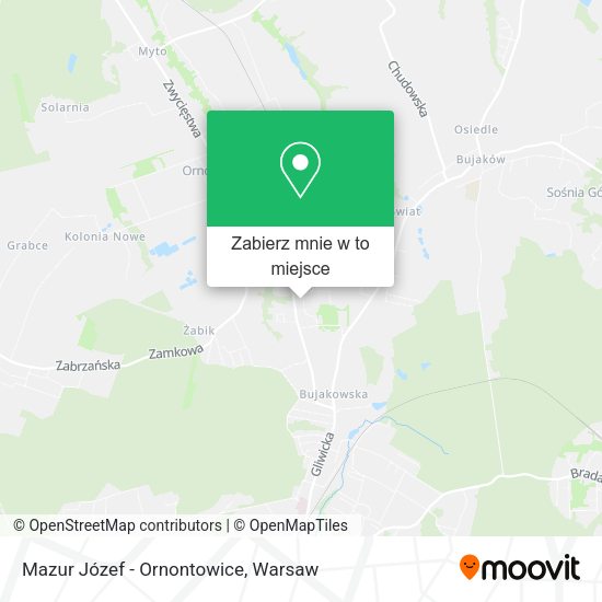 Mapa Mazur Józef - Ornontowice