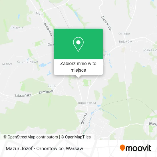 Mapa Mazur Józef - Ornontowice