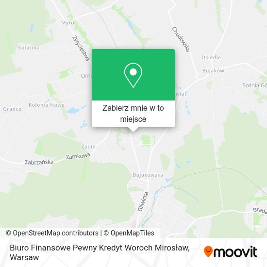 Mapa Biuro Finansowe Pewny Kredyt Woroch Mirosław