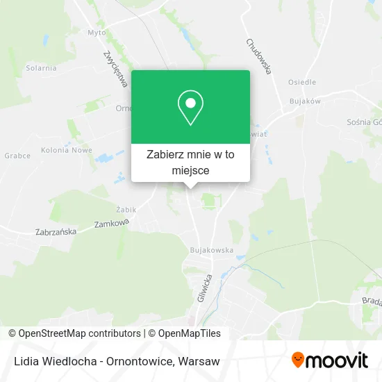 Mapa Lidia Wiedlocha - Ornontowice