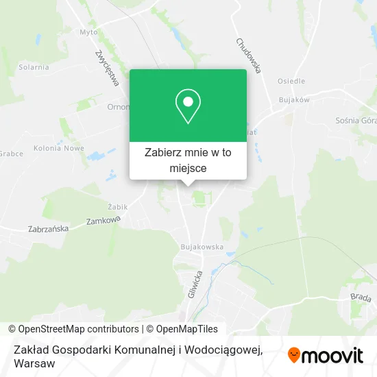Mapa Zakład Gospodarki Komunalnej i Wodociągowej
