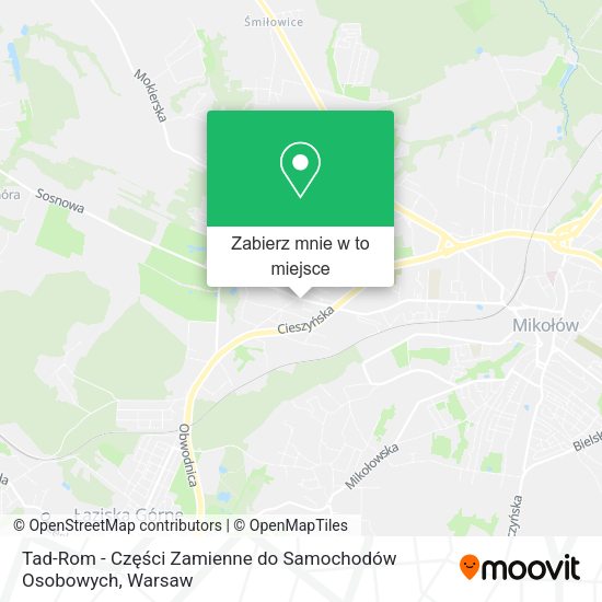 Mapa Tad-Rom - Części Zamienne do Samochodów Osobowych