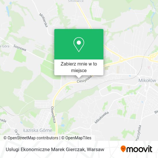 Mapa Usługi Ekonomiczne Marek Gierczak